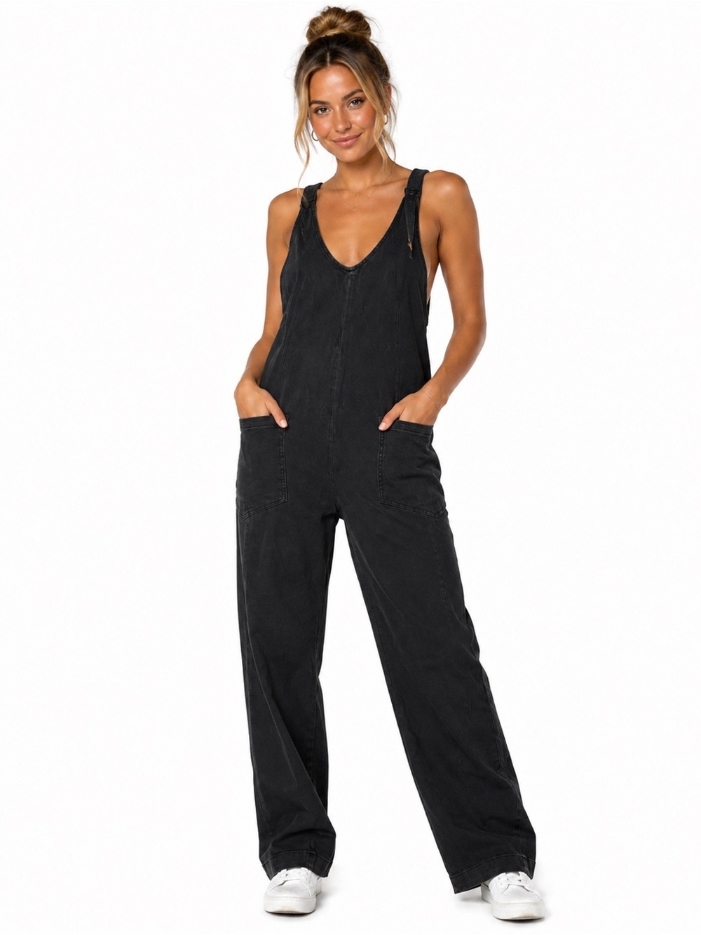 Zenana Outfitters Black Sleeveless Jumpsuit